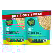 1 - Yogabar 100% Steel Cut Oats,  750 g  Unflavoured (Pack of 2) 