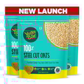 1 - Yogabar 100% Steel Cut Oats,  750 g  Unflavoured (Pack of 3) 