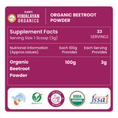 4 - Vlado's Himalayan Organics Organic Beetroot Powder,  100 g 
