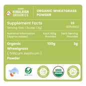 3 - Vlado's Himalayan Organics Organic Wheatgrass Powder,  100 g 