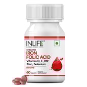 1 - INLIFE Iron + Folic Acid,  Unflavoured  60 tablet(s) 