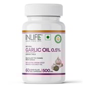 5 - INLIFE Natural Garlic Oil 0.5% with Coconut Oil,  60 veggie capsule(s) 