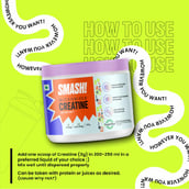 1 - Smash Micronised Creatine Monohydrate, Unflavoured 0.55 lb