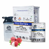 1 - Muscle Trail Pro Series 100% Natural Whey Protein, 50 sachets/pack Juicy Lychee (with Free Shaker Inside)