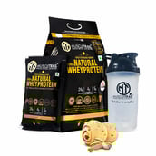 1 - Muscle Trail Gold Standard Series 100% Natural Whey Protein,  60 sachets/pack  Kulfi Pista (with Free Shaker Inside) 