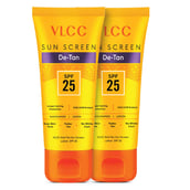 2 - VLCC Anti Tan Sun Screen Lotion,  100 g  SPF 25 PA+ (Buy 1 Get 1 Free) 