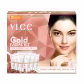 2 - VLCC Gold Facial kit,  60 g  for Sensitive Skin 