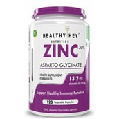 1 - HealthyHey Nutrition Zinc Glycinate,  120 capsules 