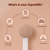 3 - Supermilk Gritzo Overall Growth for Boy 7-12 Yrs Protein & Nutrition Drink Mix,  800 g  Double Chocolate