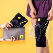 1 - betterhood Premium Knee Sleeve with with Gel Pad & Side Stabilizers,  Black  XL 