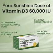 4 - Vlado's Himalayan Organics Vitamin D3 60000 IU Cholecalciferol,  40 tablet(s)  Orange 