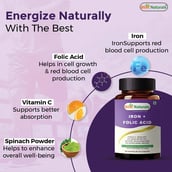 2 - Best Naturals Iron + Folic Acid,  60 capsules 