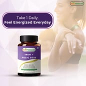 4 - Best Naturals Iron + Folic Acid,  60 capsules 