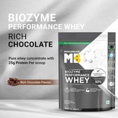 2 - MuscleBlaze Biozyme Performance Whey,  2.2 lb  Refill Pack Rich Chocolate