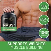 5 - ON (Optimum Nutrition) Serious Mass,  6.6 lb  Vanilla 