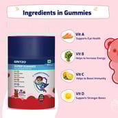 3 - Gritzo Super Gummies Multivitamin for Kids,  30 gummies  Strawberry 