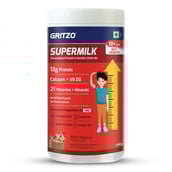 1 - Supermilk Gritzo Height+ for 13+ Yrs Boys Personalized Protein & Nutrition Drink Mix OP, 400 g Cafe Mocha
