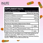3 - INLIFE Silymarin with Turmeric & Piperine Oil Livostamin,  60 veggie capsule(s) 