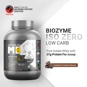 2 - MuscleBlaze Biozyme Iso-Zero,  4.4 lb  Low Carb Cookies & Cream