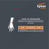 4 - Tynor Wrist Support with Thump Loop (Neo),  Black with Green  Universal 