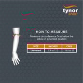 3 - Tynor Elbow Wrap Neo,  Black with Green  Universal 