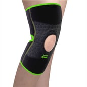 1 - Tynor Knee Wrap (Neo), Black/Green Universal