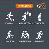 3 - Tynor Knee Wrap (Neo),  Black/Orange  Universal 