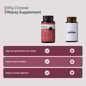 9 - Miduty Betaine HCL +Pepsin,  60 capsules 