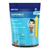 3 - Gritzo SuperMilk Height+ for 2-6 Yrs Personalized Protein & Nutrition Drink Mix OP, 1 kg Double Chocolate