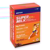 2 - Gritzo Supermilk Protein Shake for Young Athletes OP,  1 kg  Double Chocolate 
