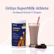 3 - Supermilk Gritzo Athlete for 7-12 Years,  400 g  Double Chocolate