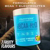 7 - Myfitness iBCAA-H2O,  0.66 lb  30 Servings  Icy Mango Madness 