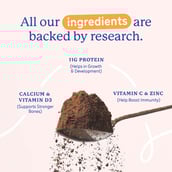 11 - Supermilk Gritzo Overall Growth for 7-12 Yrs Girls Protein & Nutrition Drink Mix,  400 g  Double Chocolate