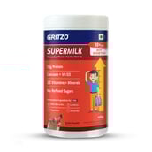8 - Supermilk Gritzo Height+ for 13+ Yrs Boys Personalized Protein & Nutrition Drink Mix,  400 g  Double Chocolate