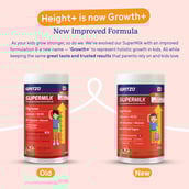 3 - Supermilk Gritzo Height+ for 13+ Yrs Boys Personalized Protein & Nutrition Drink Mix, 400 g Cafe Mocha