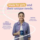 6 - Supermilk Gritzo Height+ for 13+ Yrs Girls Personalized Protein & Nutrition Drink Mix,  800 g  Double Chocolate