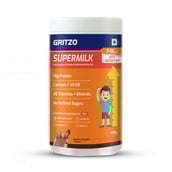 9 - Supermilk Gritzo Height+ for Boy 7-12 Yrs Personalized Protein & Nutrition Drink Mix,  400 g  Double Chocolate