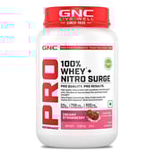 1 - GNC Pro Performance 100% Whey + Nitro Surge, 2 lb Creamy Strawberry