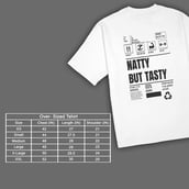 MuscleBlaze Natty But Tasty Oversized Solid T-Shirt,  Medium  White
