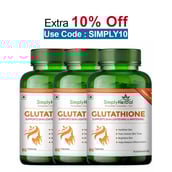 Simply Herbal Glutathione,  Unflavoured (Pack of 3)  60 capsules 