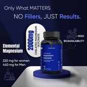 6 - CUREFOREVER Chelated Magnesium Glycinate 2000mg, Unflavoured 60 tablet(s)