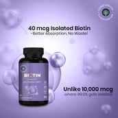 6 - CUREFOREVER Biotin 40mcg with Coconut MCT,  90 tablet(s)  Unflavoured 