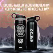 1 - Gritzo Black Panther Sipper,  Black  700 ml