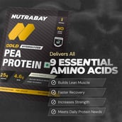 2 - Nutrabay Gold Pea Protein,  0.09 lb  French Vanilla (Single Serve) 