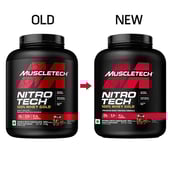 1 - MuscleTech Nitrotech 100% Whey Gold,  3.99 lb  Double Rich Chocolate - India 