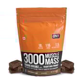 3 - QNT Muscle Mass 3000,  2 lb  Belgian Chocolate 