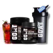 1 - G.O.A.T Fit Colossal Pre Workout 0.39 lb & Creatine Monohydrate 0.22 lb Combo with Free Shaker,  3 Piece(s)/Pack  Strawberry Kiwi & Unflavoured 