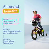 4 - Supermilk Gritzo Weight+ for 2-6 Yrs Boy & Girl Personalized Protein & Nutrition Drink Mix,  400 g  Double Chocolate