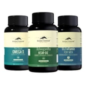 Rasayanam Plant Based Omega 3 60 Caps with Ashwagandha KSM-66 60 Caps & Multivitamin for Men Combo, 60 tablet(s)