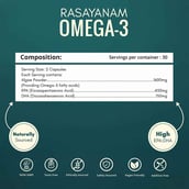 1 - Rasayanam Plant Based Omega 3 60 Caps with Ashwagandha KSM-66 60 Caps & Multivitamin for Men Combo, 60 tablet(s)